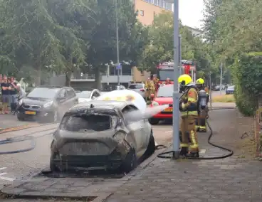 Brand in auto leidt tot spoedige inzet brandweer