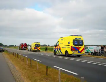 Zwaargewonde na ernstig ongeval langs provinciale weg