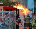 Brand in loods leidt tot grote rookontwikkeling