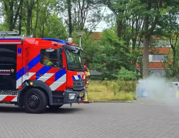 Brand in ondergrondse papiercontainer gedoofd
