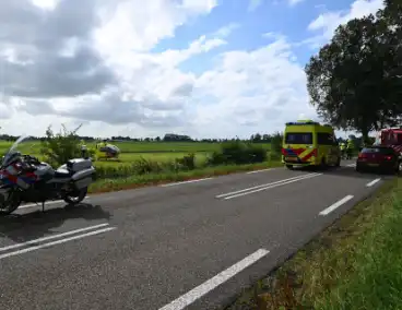 Auto zwaar beschadigd na eenzijdig ongeval
