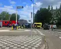 Bestuurder naar ziekenhuis na ongeval met gekantelde auto