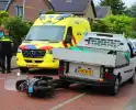 Ongeval met scooterrijder en gemeentewagen