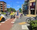 Fietser aangereden door bedrijfsbus