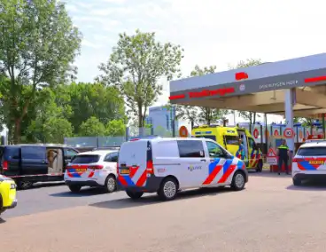Politie en ambulance reageren op schietpartij