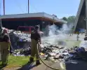Brandweer snel ter plaatse bij brand in vrachtwagen