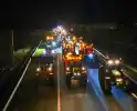 Actie tegen stikstofplannen met lange stoet