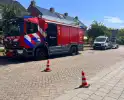Gaslekkage door breuk in leiding