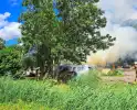 Flinke bermbrand veroorzaakt rookontwikkeling