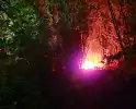 Brandweer snel ter plaatse bij bosbrand