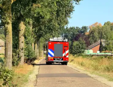 Brand in berm geblust