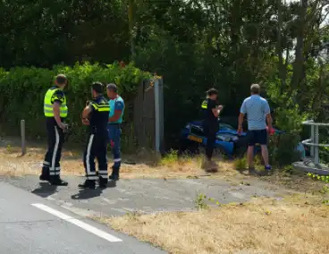 Motor en auto betrokken bij ongeval
