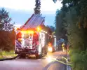 Grote brand in woning in aanbouw na explosie