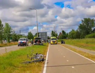 Fietser gewond bij aanrijding met scooter