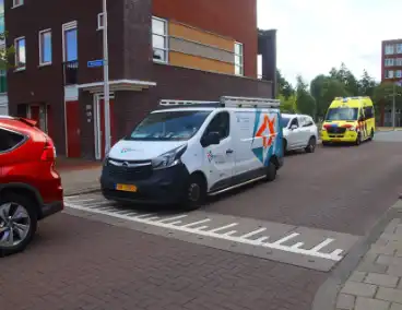 Ongeval met bestelbus en personenwagen