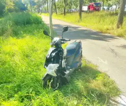 Schade aan scooter na botsing