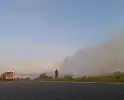 Grote rookontwikkeling door brand