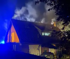 Woningbrand door brandende voerboot