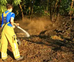 Drone team ingeschakeld bij bosbrand