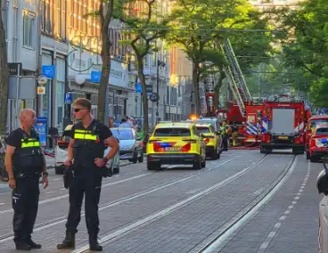 Schoorsteenbrand breid zich uit