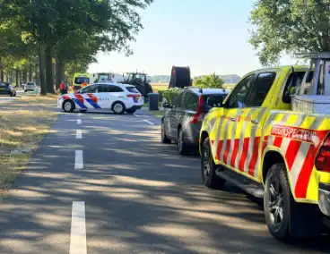 Wielrenner betrokken bij ongeval met tractor