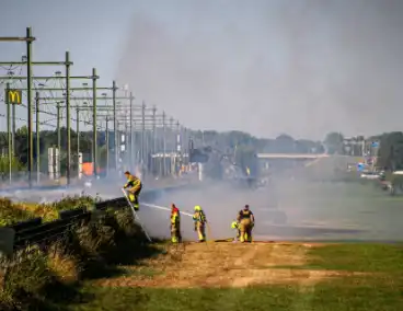 Brand veroorzaakt stillegging treinverkeer