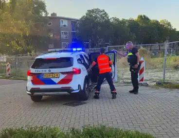 Traumateam landt op terrein voor noodsituatie