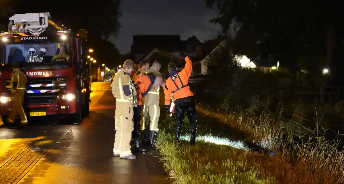 Scooter aangetroffen bij waterkant