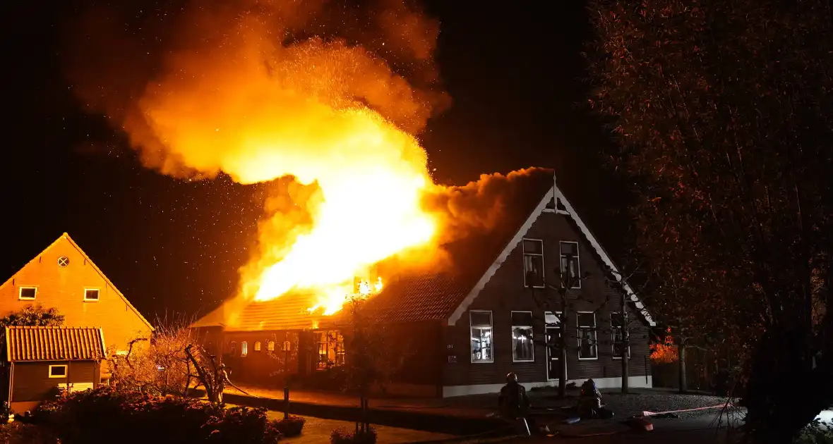 Boerderij verwoest door brand