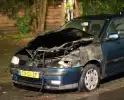 Schade aan personenauto door brand