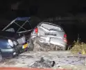 Schade aan meerdere personenauto's door ongeval