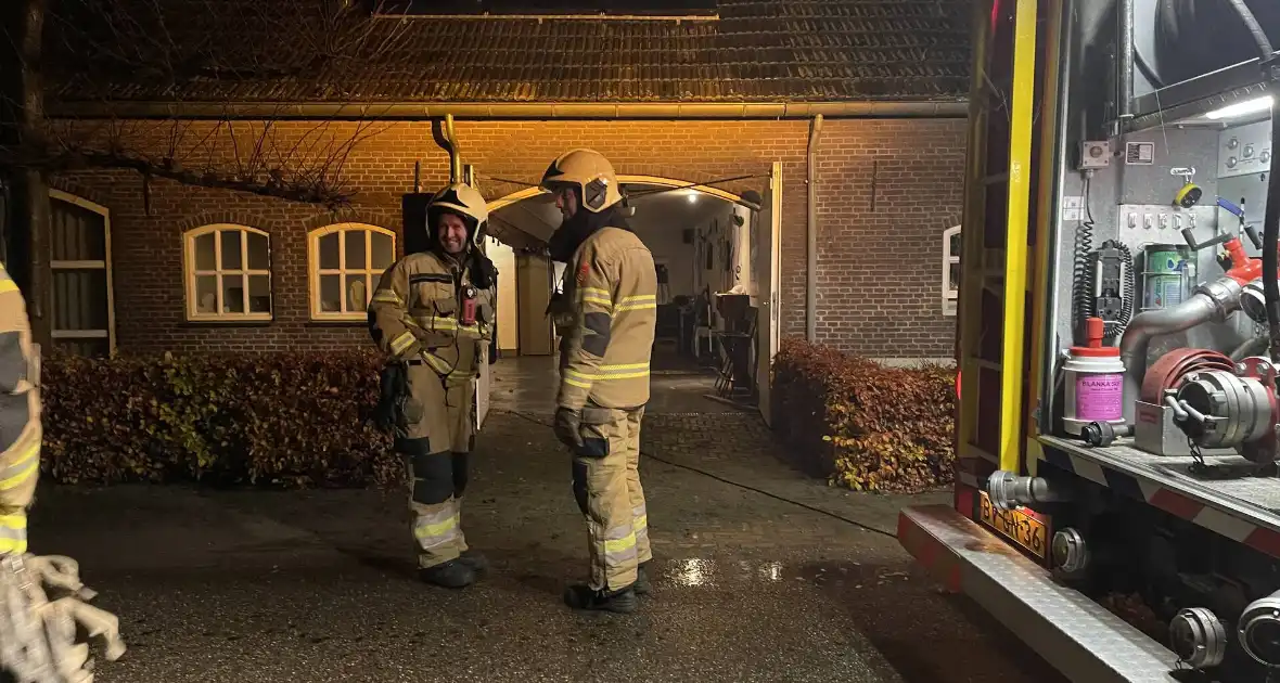 Pelletkachel veroorzaakt brand in schoorsteen