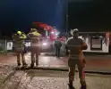 Brandweer controleert dak op brand