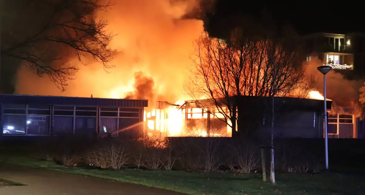 Uitslaande brand in buurthuis