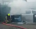 Rookontwikkeling bij brand in container