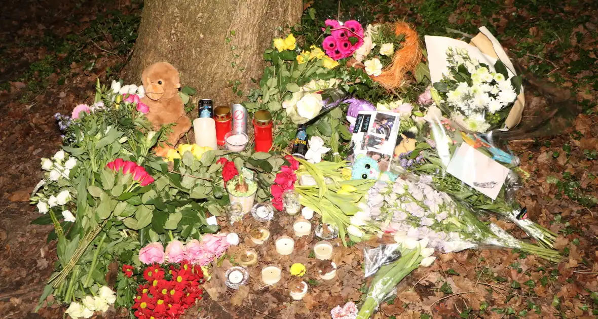 Bloemen en knuffels neergelegd voor overleden meisje - Foto 5