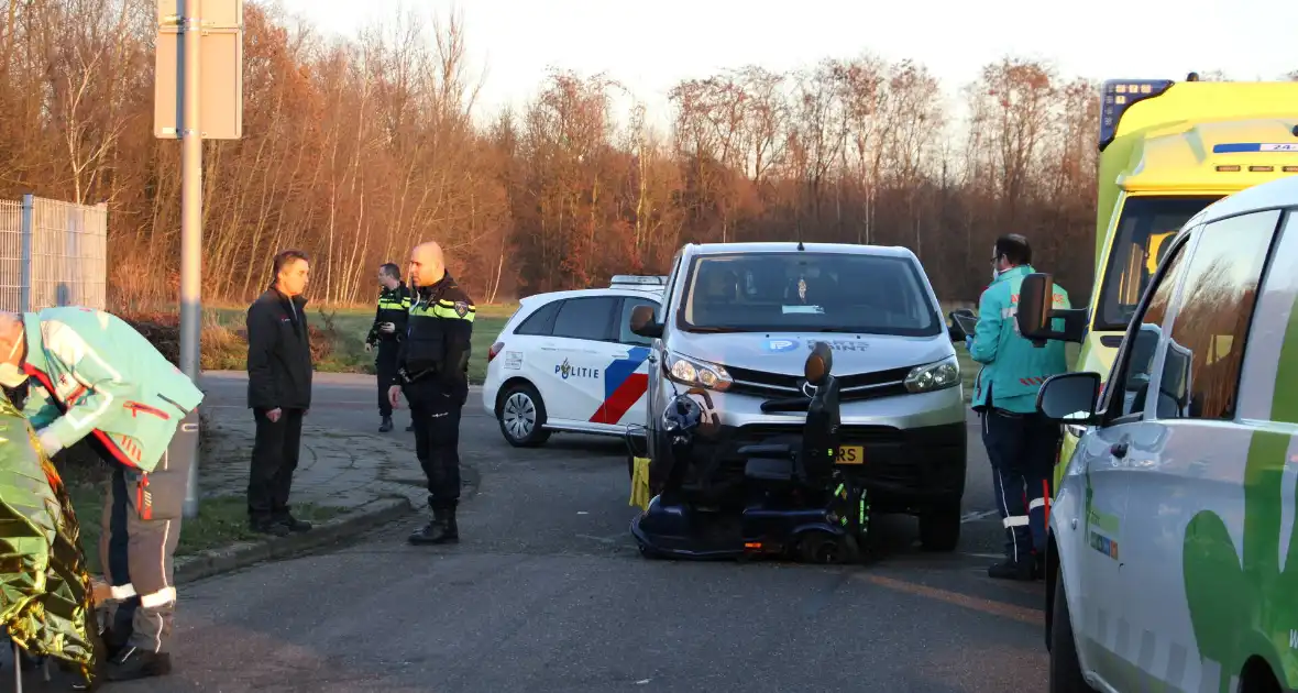 Persoon op scootmobiel gewond na ongeval