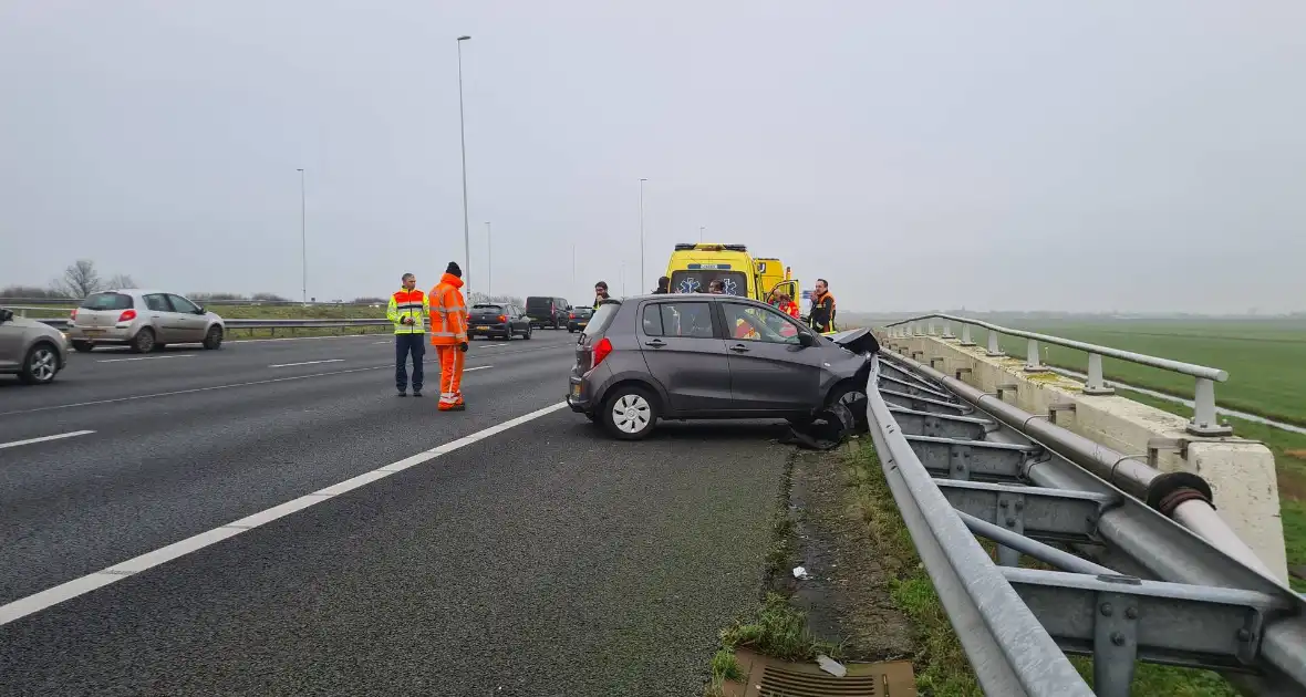 Eenzijdig ongeval op snelweg