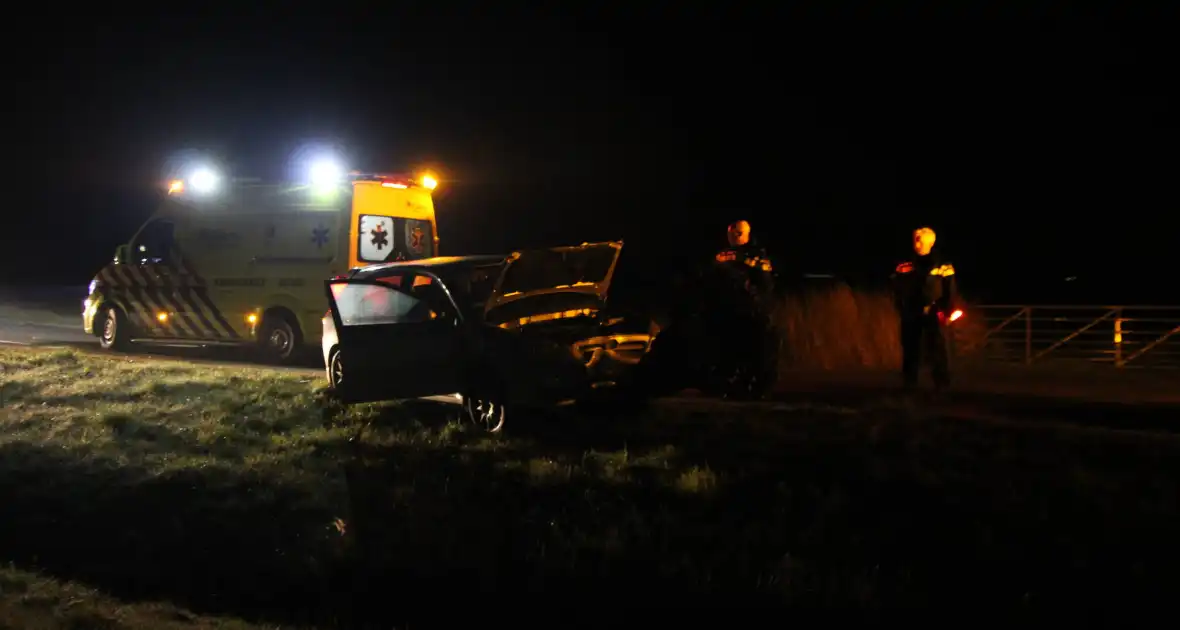 Flinke schade aan auto door botsing tegen boom - Foto 1