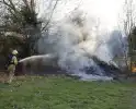 Flinke rookontwikkeling vanwege brand in grashoop