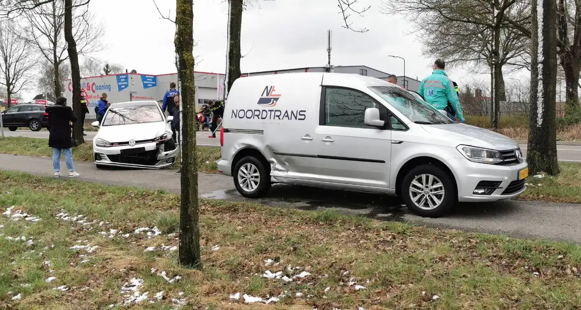 Schade bij aanrijding op kruising