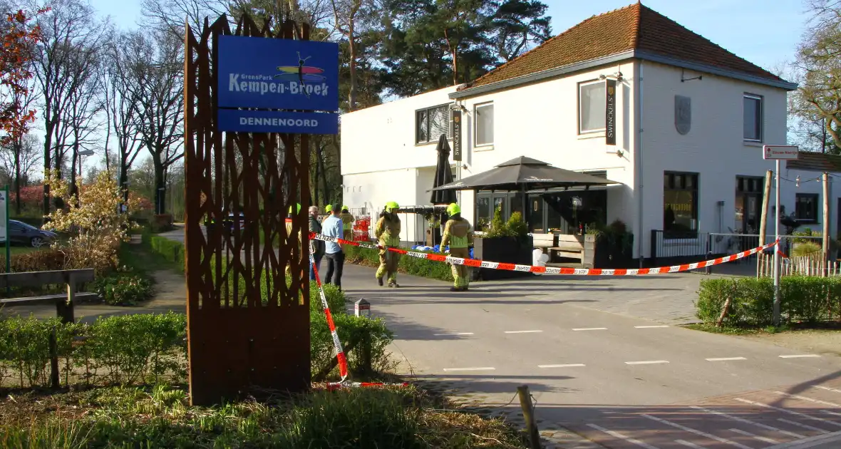 Breuk in gasleiding op terrein van restaurant Dennenoord