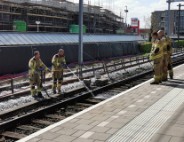 Treinverkeer vertraagd vanwege brand op station