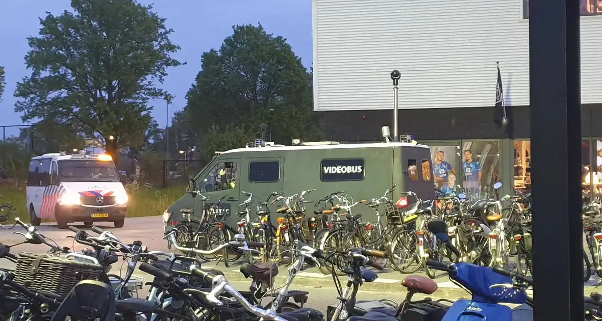 Veel politie op de been vanwege voetbalwedstrijd