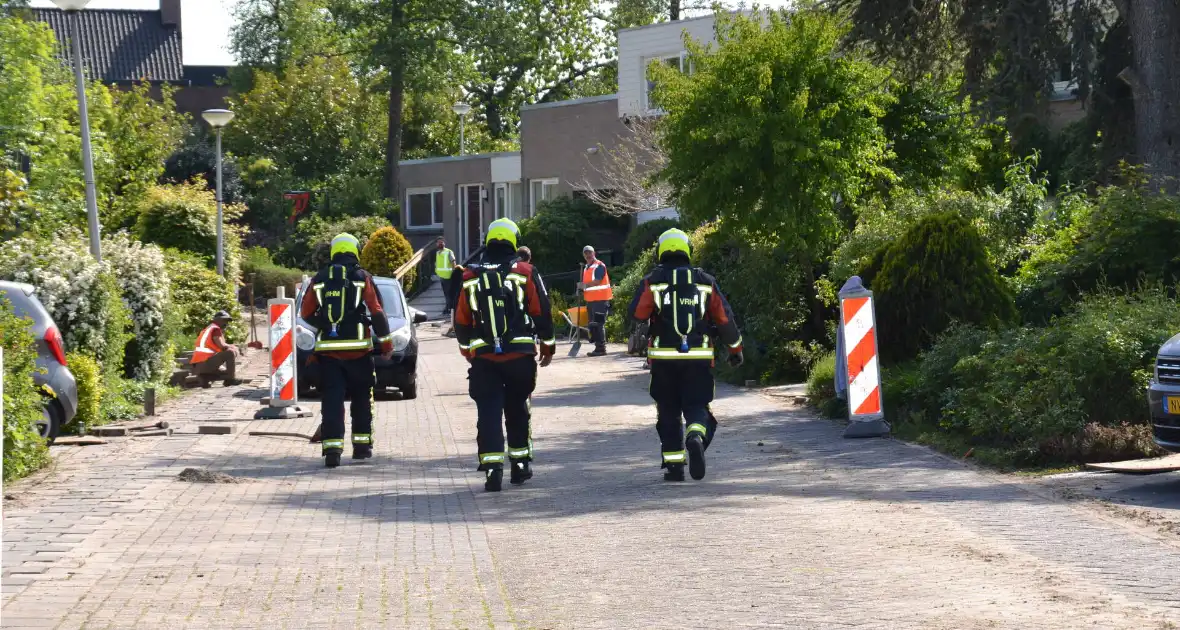 Straat afgezet door flinke gaslekkage in Groenswaard - Foto 1