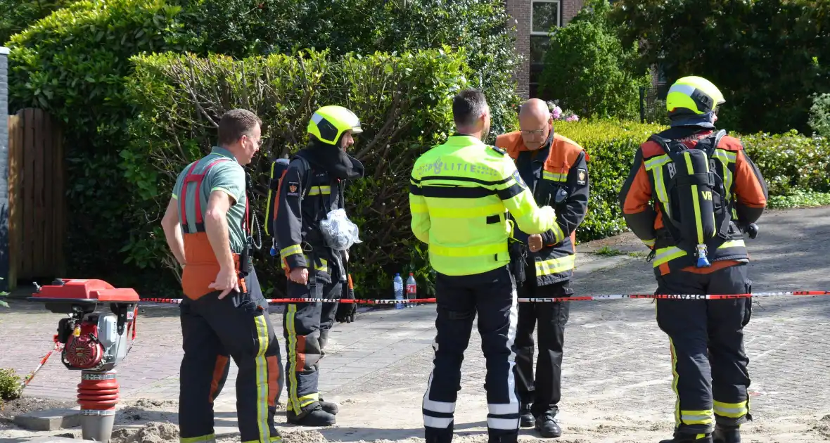 Straat afgezet door flinke gaslekkage in Groenswaard - Foto 2