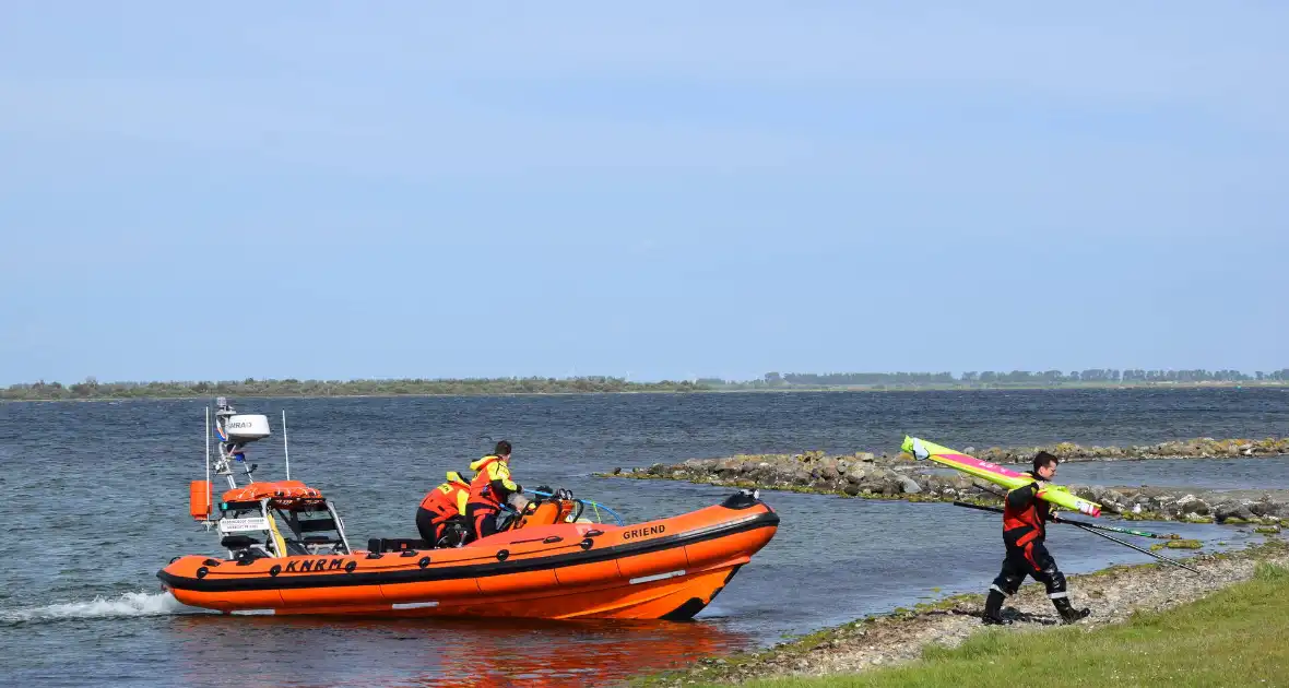 KNRM ingezet voor surfer in de problemen op Grevelingen