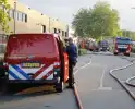 Veel rook bij grote brand in werkplaats