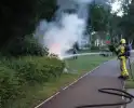 Scooter brandt volledig uit