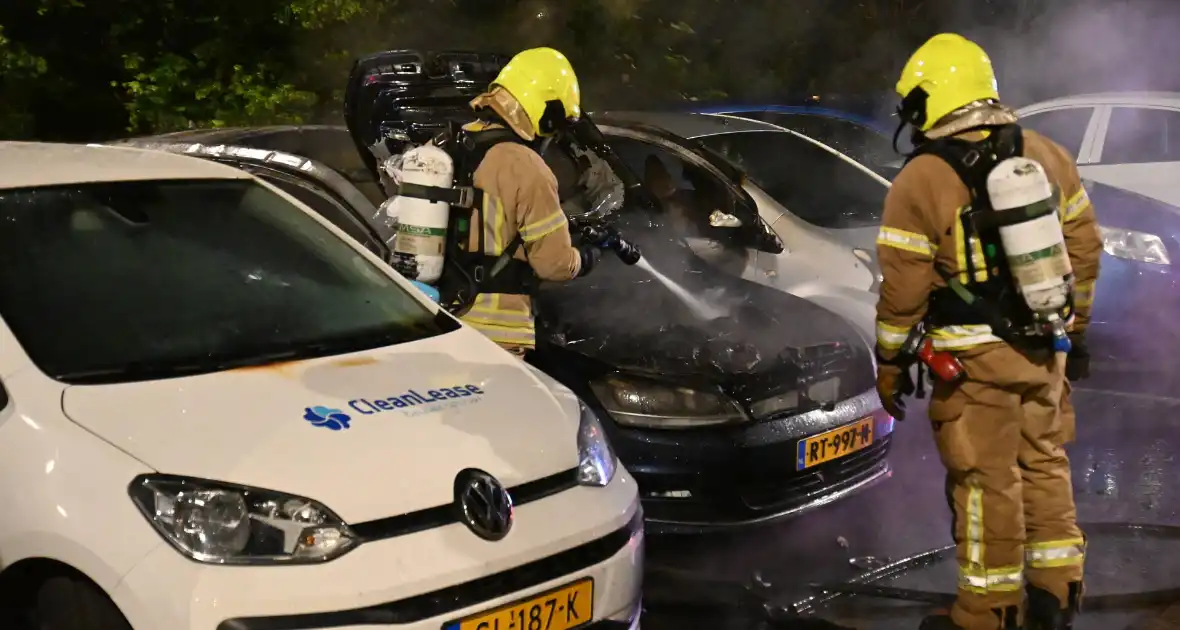 Geparkeerd staande auto verwoest vanwege brand - Foto 14